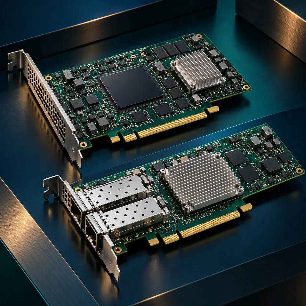 Illustration of programmable and network processing cards