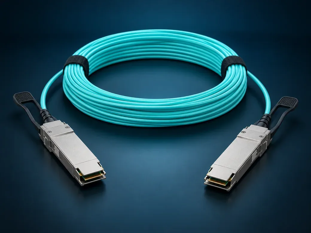 Illustration of Active Optical Cables (AOCs)